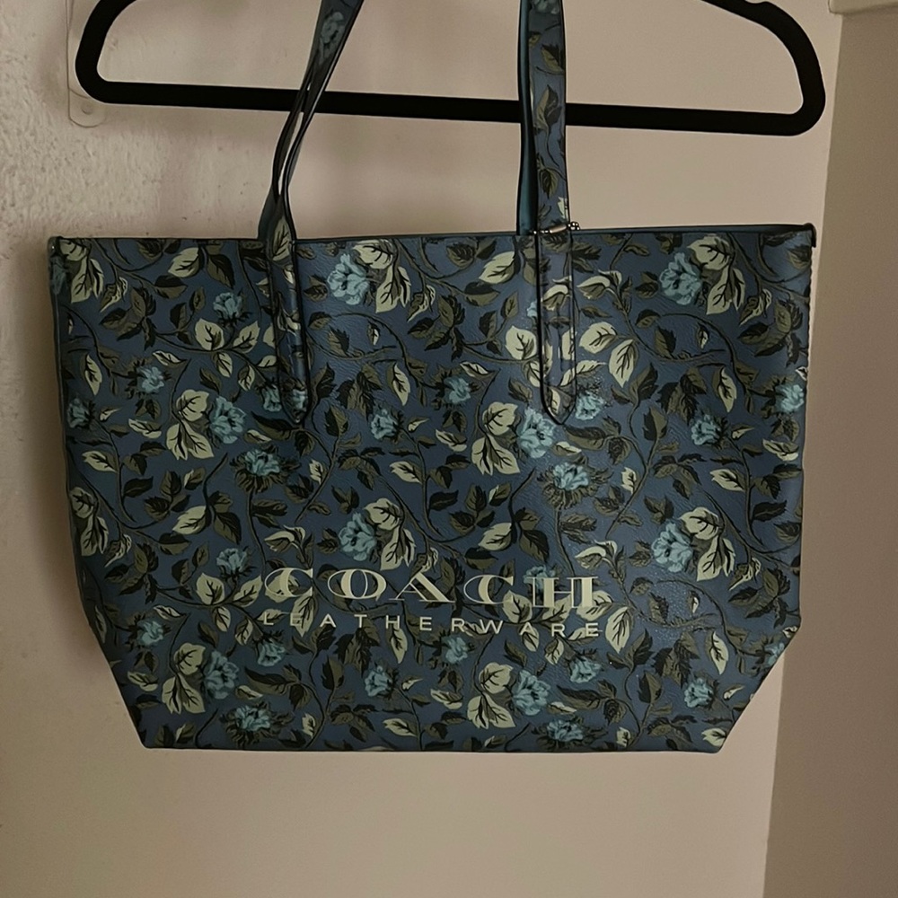 Coach floral tote